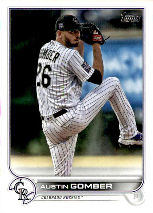 2022 Topps Baseball  #461 Austin Gomber  Colorado Rockies  Image 1