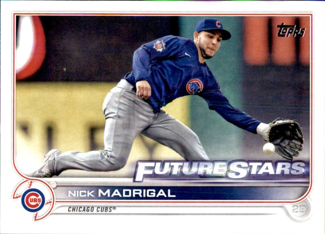 2022 Topps Baseball  #466 Nick Madrigal  Chicago Cubs  Image 1