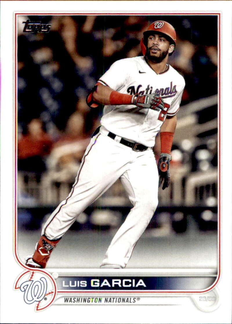 2022 Topps Baseball  #472 Luis Garcia  Washington Nationals  Image 1