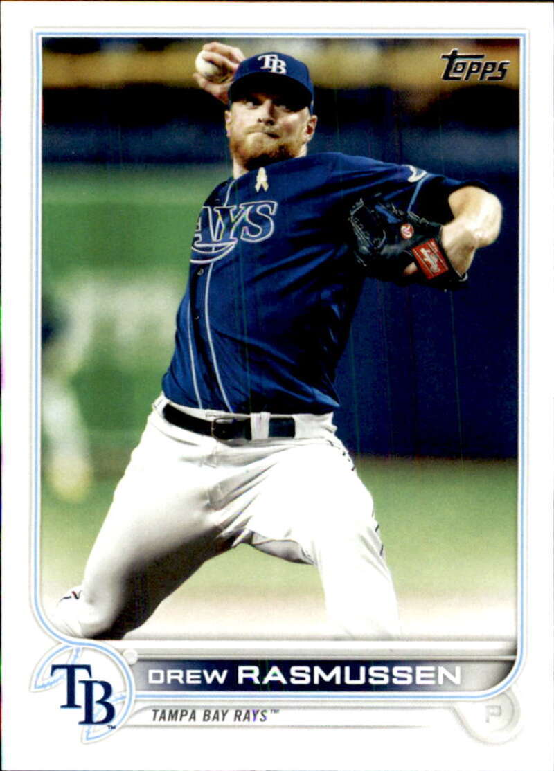 2022 Topps Baseball  #482 Drew Rasmussen  Tampa Bay Rays  Image 1