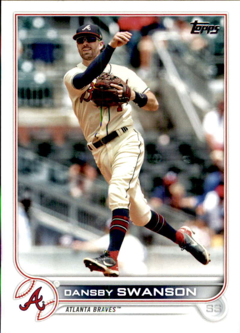 2022 Topps Baseball  #507 Dansby Swanson  Atlanta Braves  Image 1