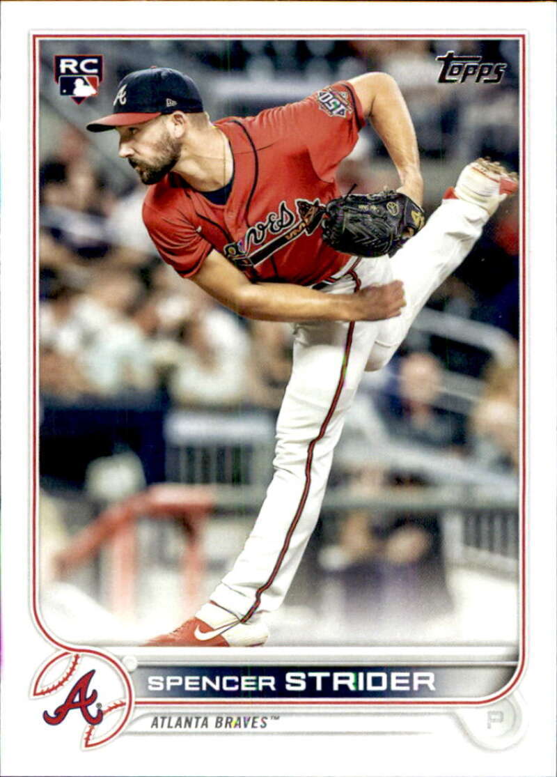 2022 Topps Baseball  #509 Spencer Strider  RC Rookie Atlanta Braves  Image 1