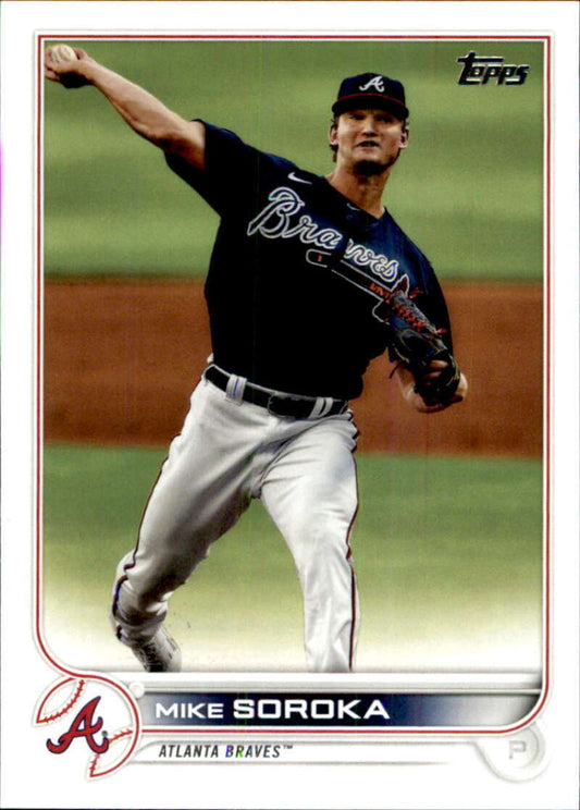 2022 Topps Baseball  #527 Mike Soroka  Atlanta Braves  Image 1