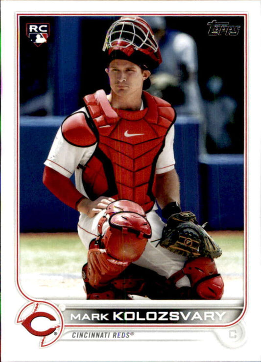 2022 Topps Baseball  #536 Mark Kolozsvary  RC Rookie Cincinnati Reds  Image 1