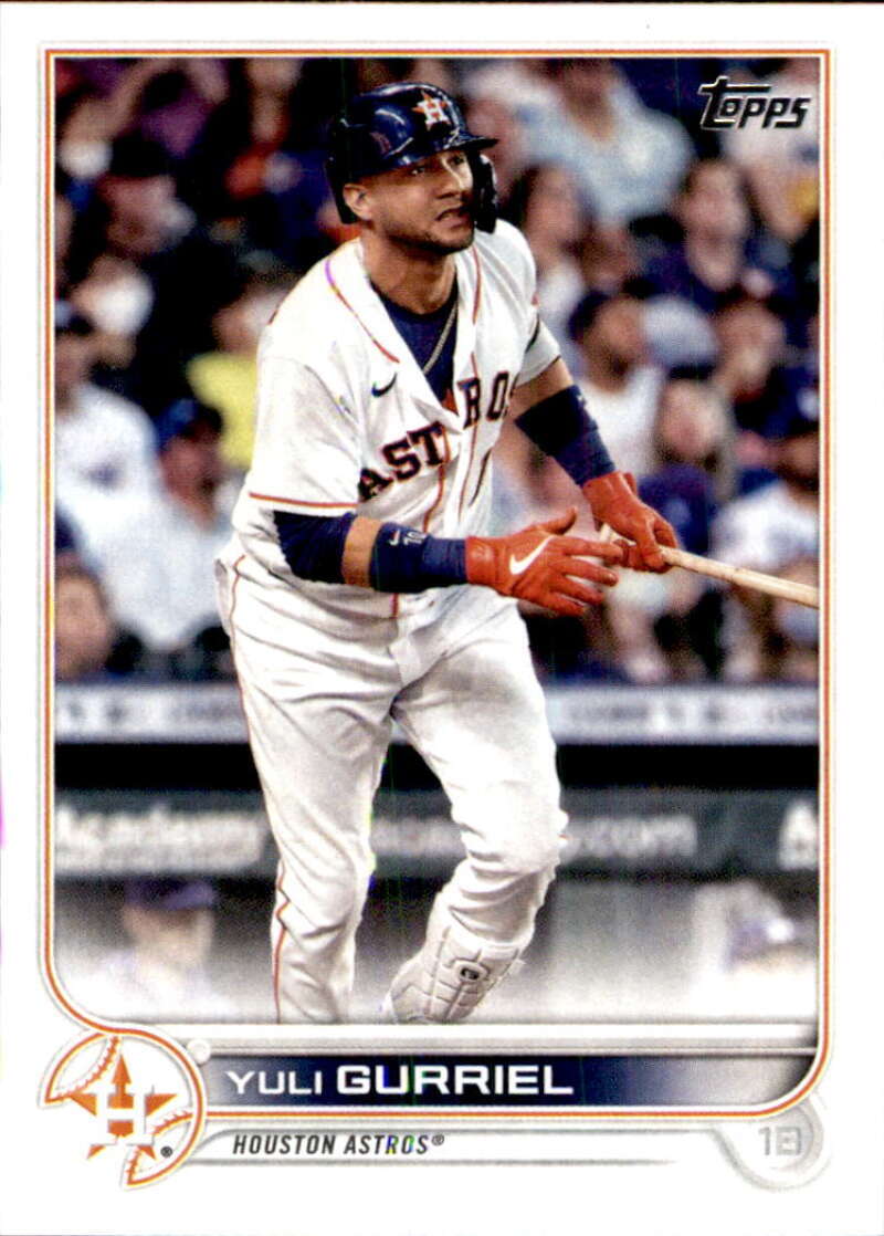 2022 Topps Baseball  #538 Yuli Gurriel  Houston Astros  Image 1