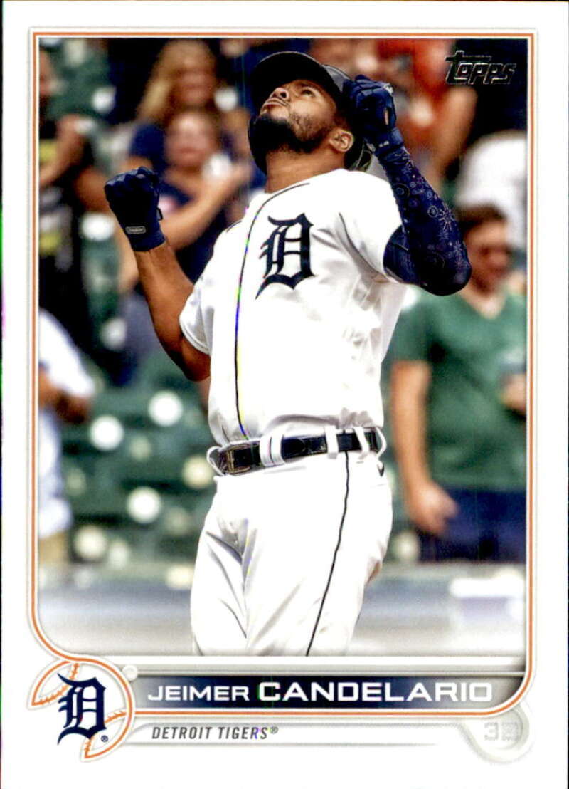 2022 Topps Baseball  #542 Jeimer Candelario  Detroit Tigers  Image 1