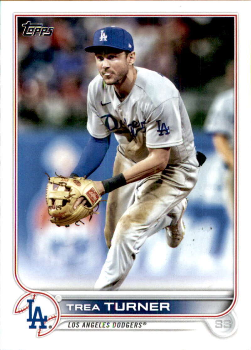 2022 Topps Baseball  #550 Trea Turner  Los Angeles Dodgers  Image 1