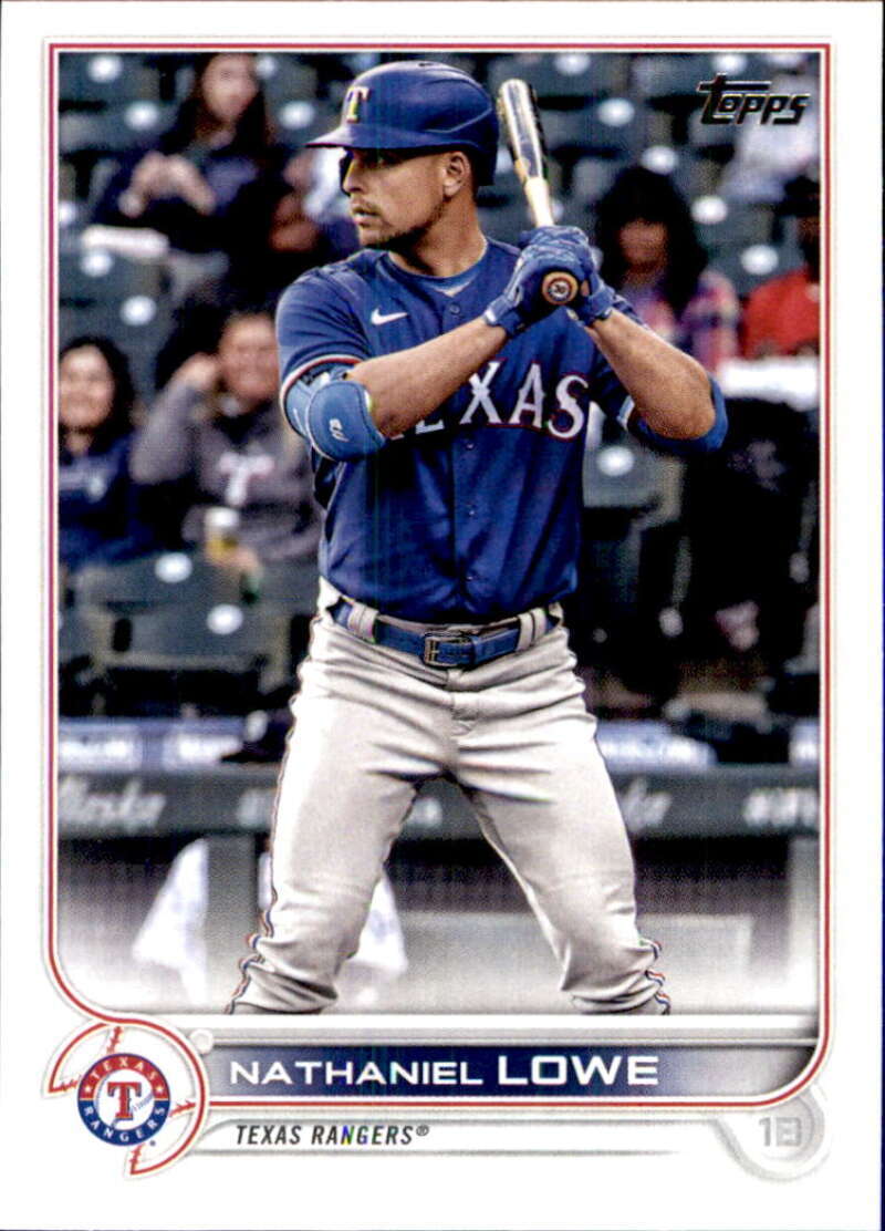 2022 Topps Baseball  #551 Nathaniel Lowe  Texas Rangers  Image 1