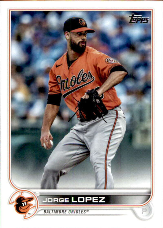 2022 Topps Baseball  #552 Jorge Lopez  Baltimore Orioles  Image 1