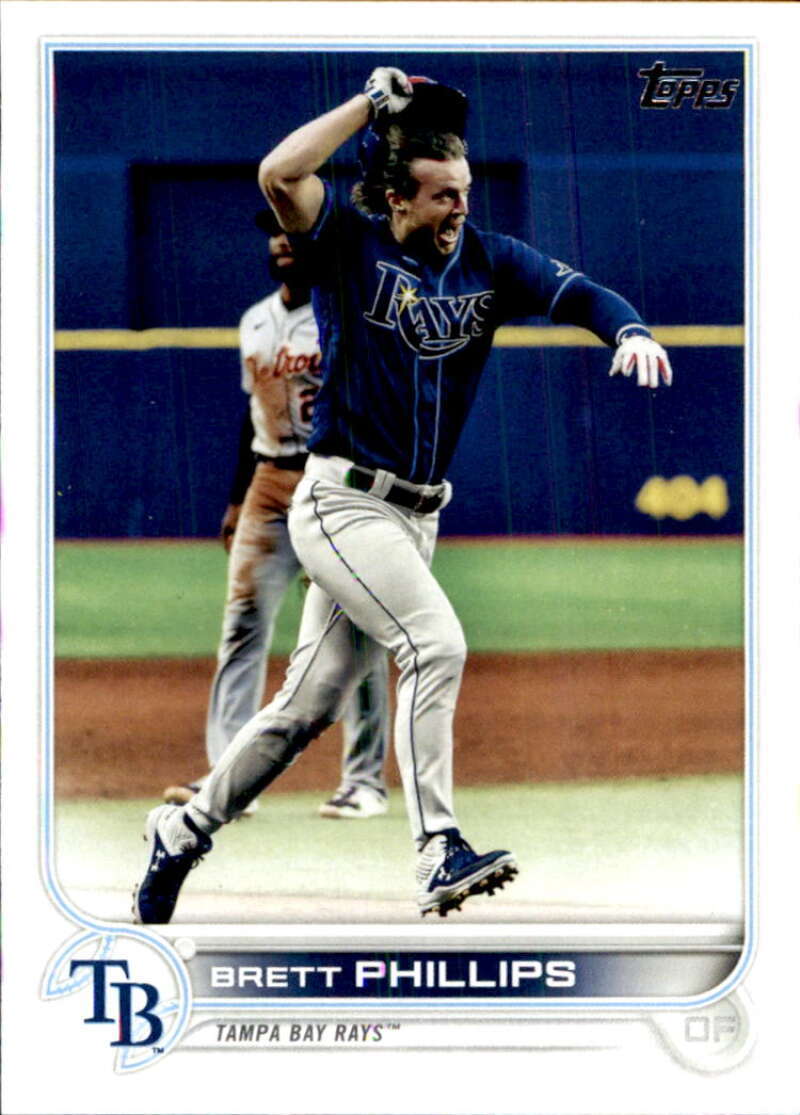 2022 Topps Baseball  #569 Brett Phillips  Tampa Bay Rays  Image 1