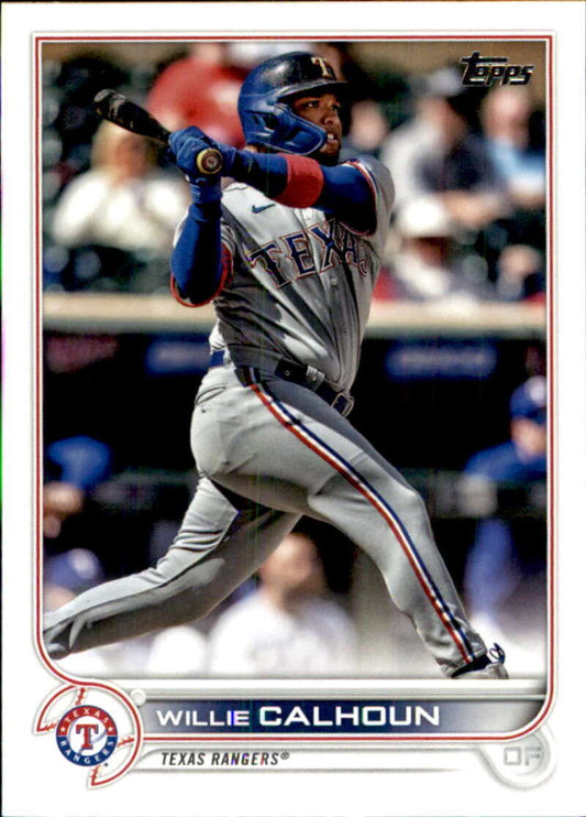 2022 Topps Baseball  #581 Willie Calhoun  Texas Rangers  Image 1