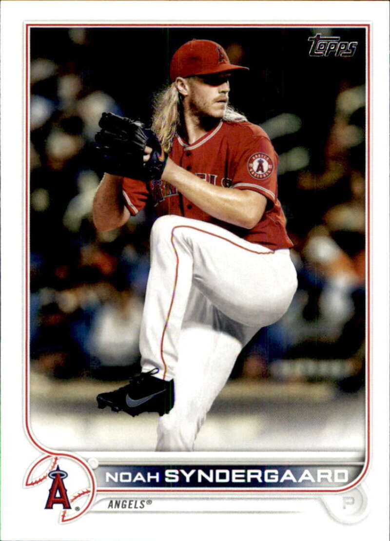 2022 Topps Baseball  #584 Noah Syndergaard  Los Angeles Angels  Image 1