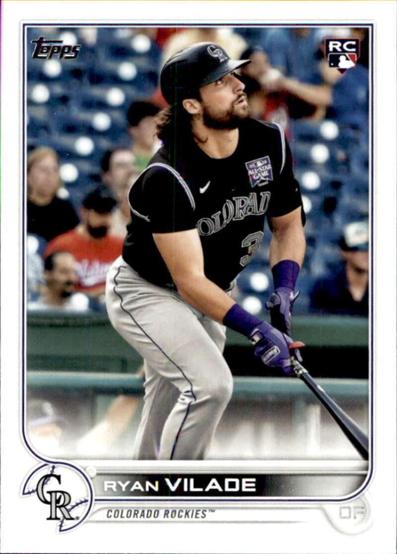 2022 Topps Baseball  #586 Ryan Vilade  RC Rookie Colorado Rockies  Image 1