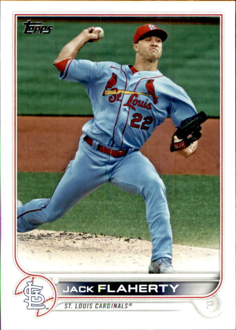 2022 Topps Baseball  #588 Jack Flaherty  St. Louis Cardinals  Image 1