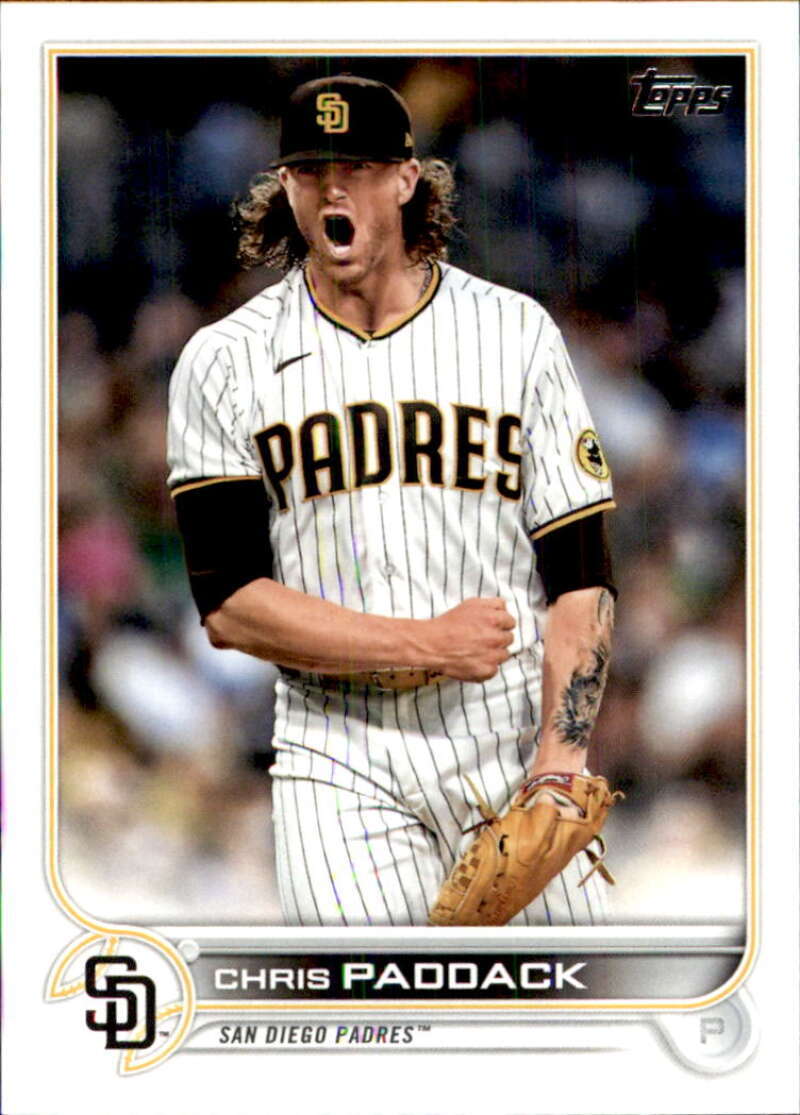 2022 Topps Baseball  #593 Chris Paddack  San Diego Padres  Image 1