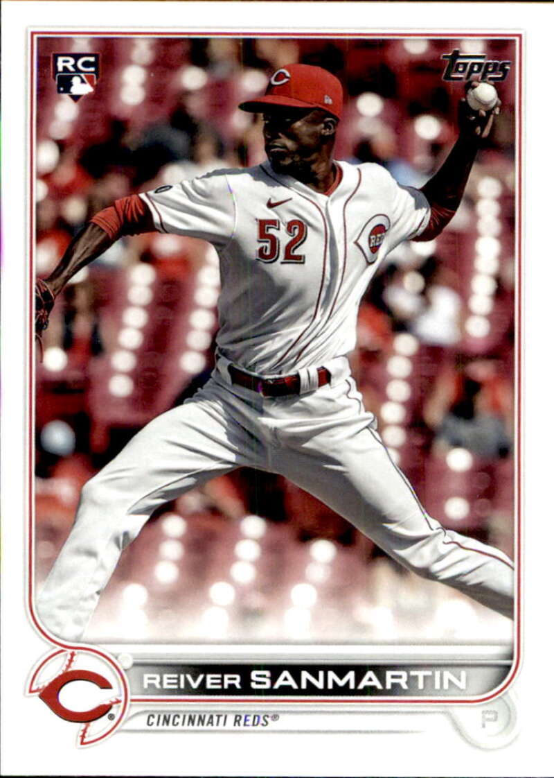 2022 Topps Baseball  #619 Reiver Sanmartin  RC Rookie Cincinnati Reds  Image 1