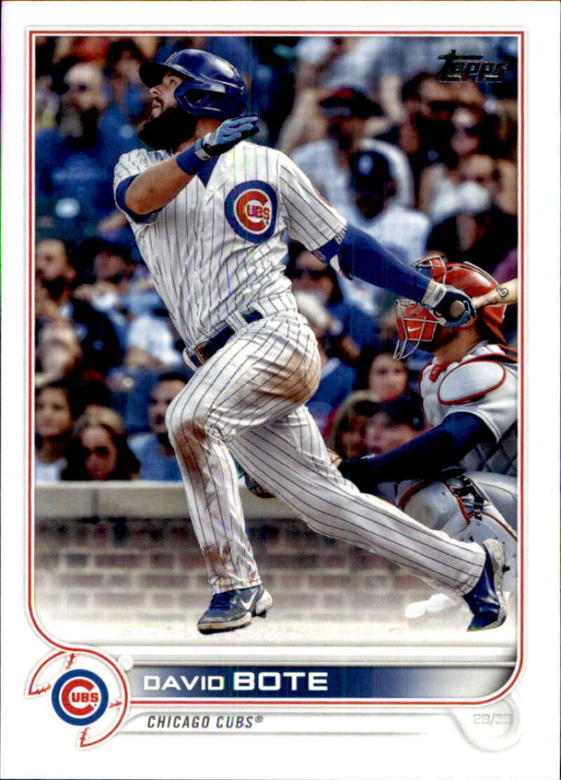 2022 Topps Baseball  #627 David Bote  Chicago Cubs  Image 1