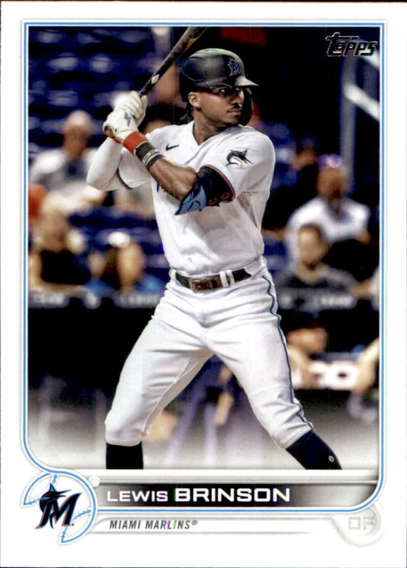 2022 Topps Baseball  #638 Lewis Brinson  Miami Marlins  Image 1