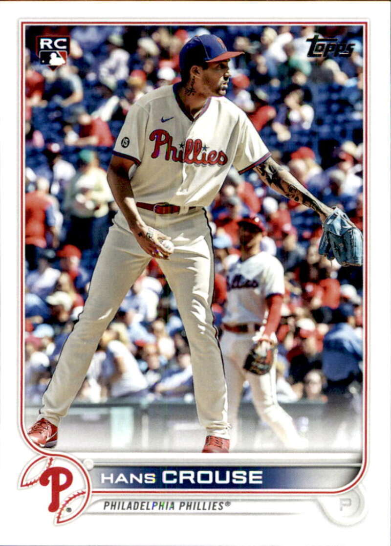 2022 Topps Baseball  #642 Hans Crouse  RC Rookie Philadelphia Phillies  Image 1