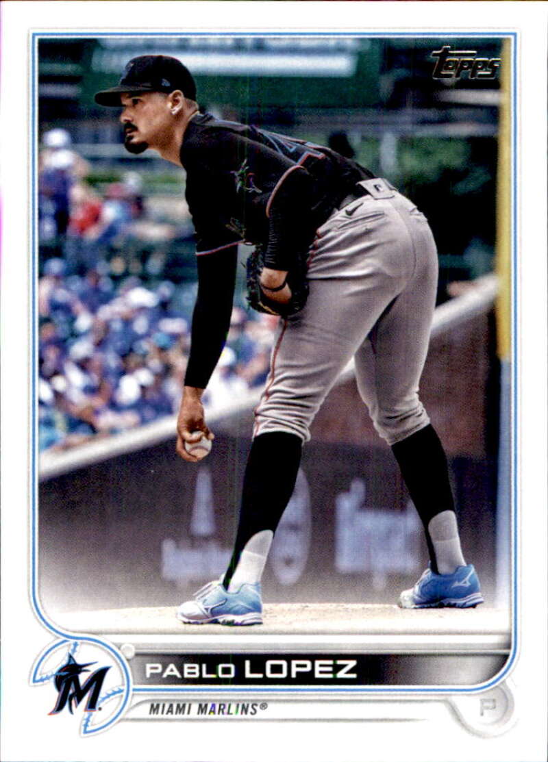 2022 Topps Baseball  #644 Pablo Lopez  Miami Marlins  Image 1