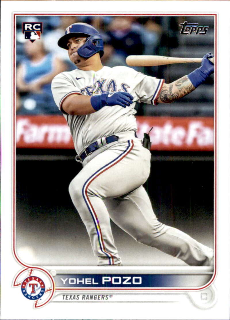 2022 Topps Baseball  #649 Yohel Pozo  RC Rookie Texas Rangers  Image 1