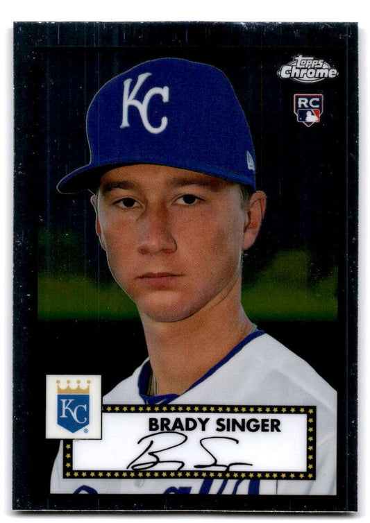 2021 Topps Chrome Platinum Anniversary #6 Brady Singer  RC Rookie  V97184 Image 1