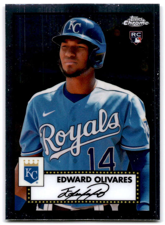2021 Topps Chrome Platinum Anniversary #85 Edward Olivares  RC Rookie  V97190 Image 1