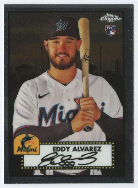 2021 Topps Chrome Platinum Anniversary #135 Eddy Alvarez  RC Rookie  V97194 Image 1