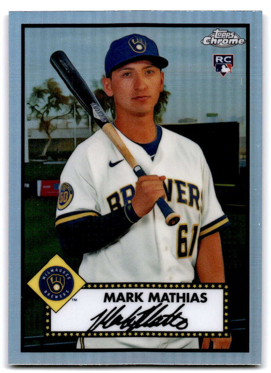 2021 Topps Chrome Platinum Anniversary #137 Mark Mathias  RC Rookie  V97195 Image 1