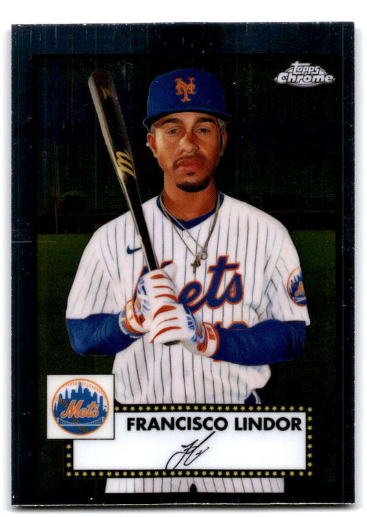 2021 Topps Chrome Platinum Anniversary #163 Francisco Lindor  New York  V97198 Image 1