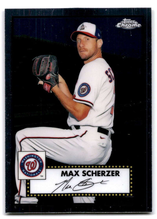 2021 Topps Chrome Platinum Anniversary #172 Max Scherzer  Washington  V97199 Image 1