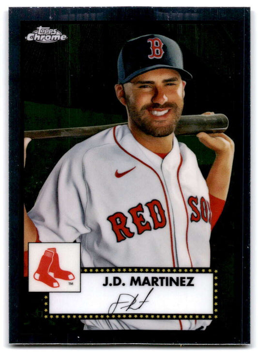 2021 Topps Chrome Platinum Anniversary #182 J.D. Martinez  Boston Red Sox  V97202 Image 1