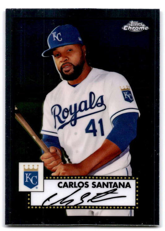 2021 Topps Chrome Platinum Anniversary #254 Carlos Santana  Kansas  V97212 Image 1
