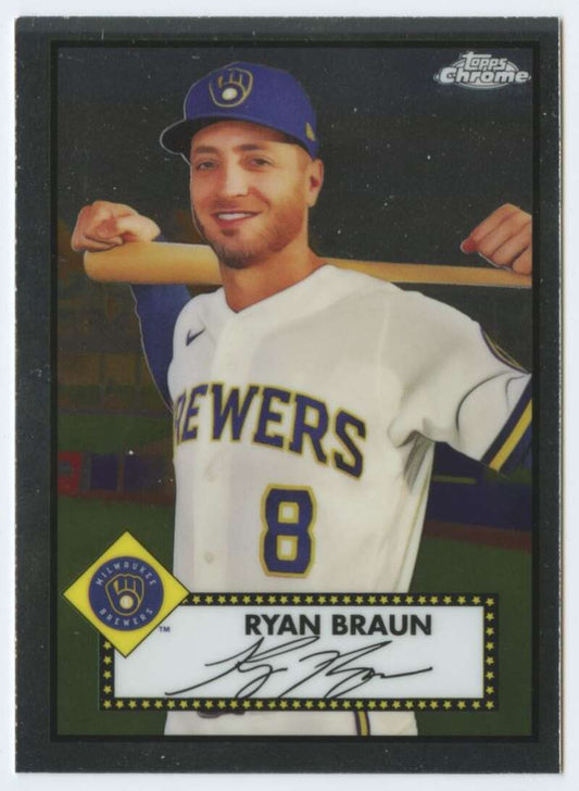 2021 Topps Chrome Platinum Anniversary #288 Ryan Braun   V87630 Image 1