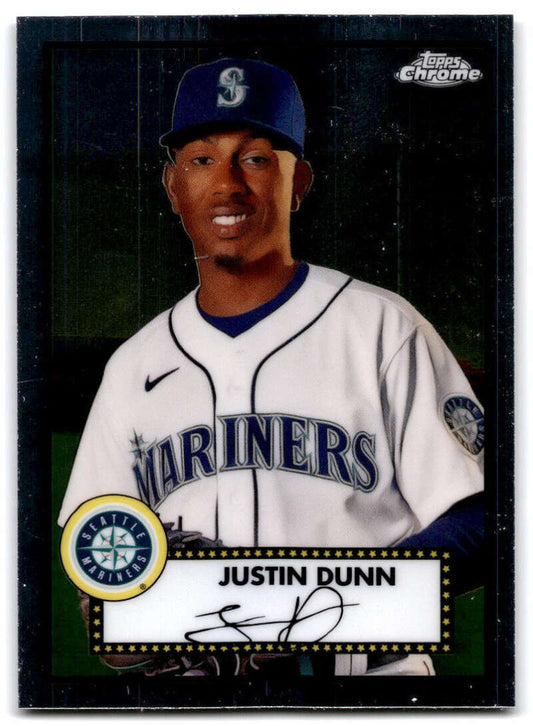 2021 Topps Chrome Platinum Anniversary #309 Justin Dunn  Seattle Mariners  V97217 Image 1
