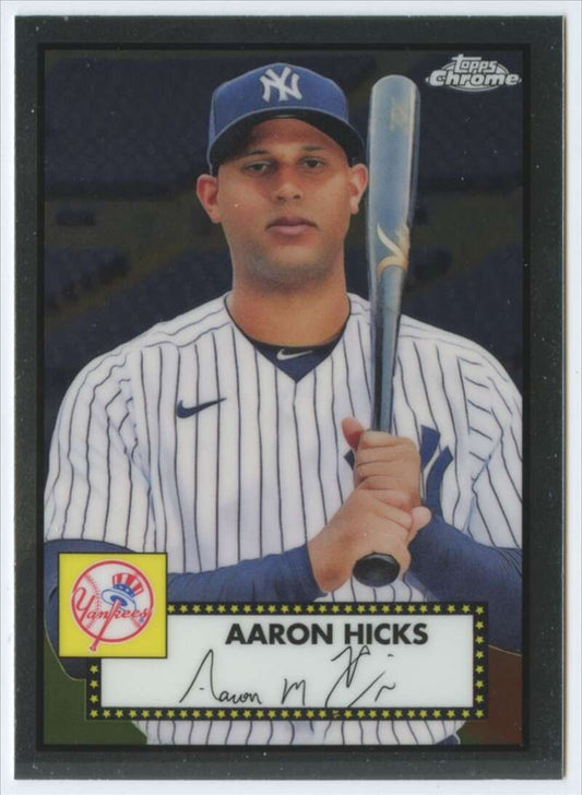 2021 Topps Chrome Platinum Anniversary #361 Aaron Hicks  V87640 Image 1