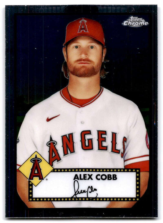 2021 Topps Chrome Platinum Anniversary #377 Alex Cobb  Los Angeles Angels  V97224 Image 1