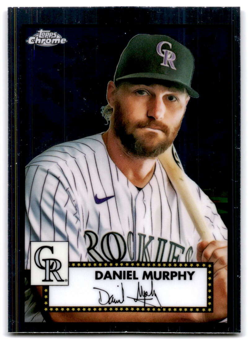 2021 Topps Chrome Platinum Anniversary #461 Daniel Murphy  Colorado   V97235 Image 1