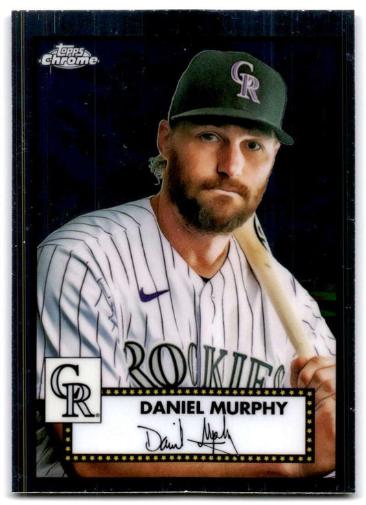 2021 Topps Chrome Platinum Anniversary #461 Daniel Murphy  Colorado   V97235 Image 1