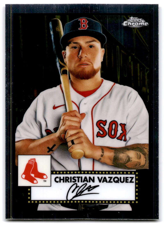 2021 Topps Chrome Platinum Anniversary #463 Christian Vazquez  V87651 Image 1