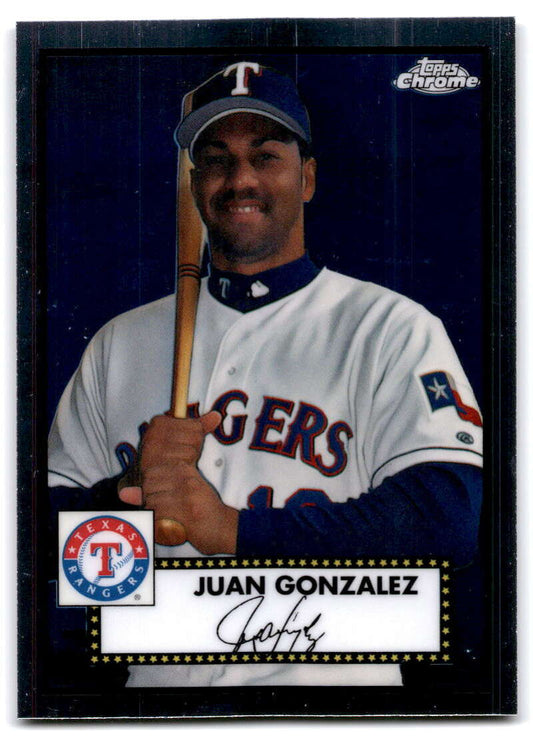 2021 Topps Chrome Platinum Anniversary #546 Juan Gonzalez   V87659 Image 1