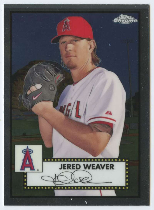 2021 Topps Chrome Platinum Anniversary #562 Jered Weaver  V87660 Image 1
