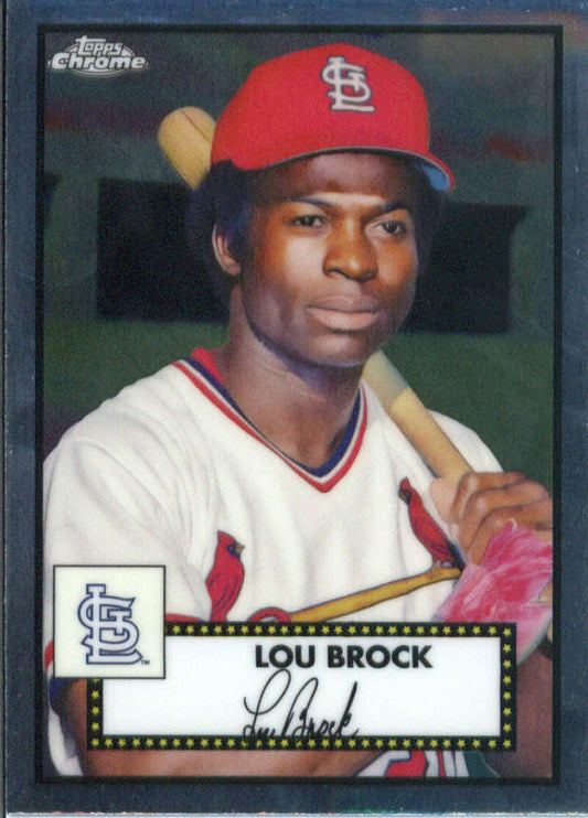 2021 Topps Chrome Platinum Anniversary #630 Lou Brock  St. Louis  V97254 Image 1