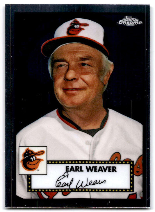 2021 Topps Chrome Platinum Anniversary #667 Earl Weaver  Baltimore  V97260 Image 1
