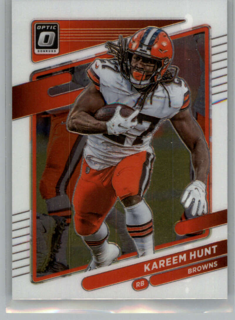 2021 Donruss Optic #142 Kareem Hunt  Cleveland Browns  V88703 Image 1