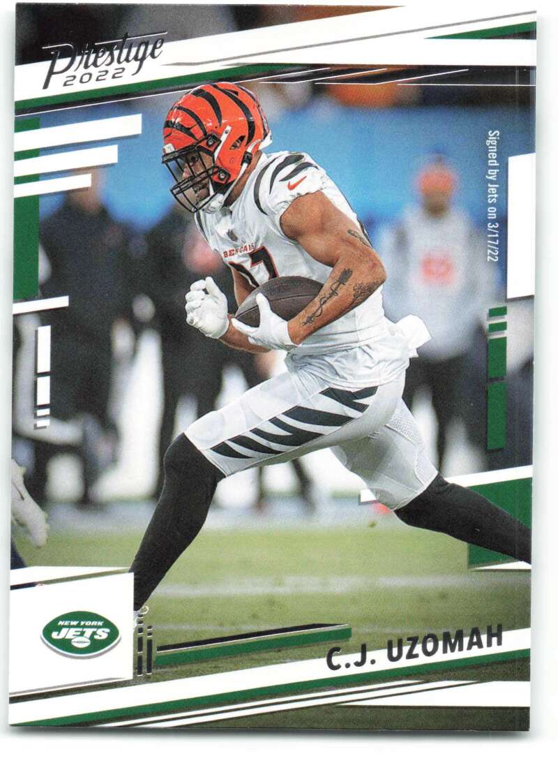 2022 Panini Prestige #62 C.J. Uzomah  New York Jets  V89018 Image 1