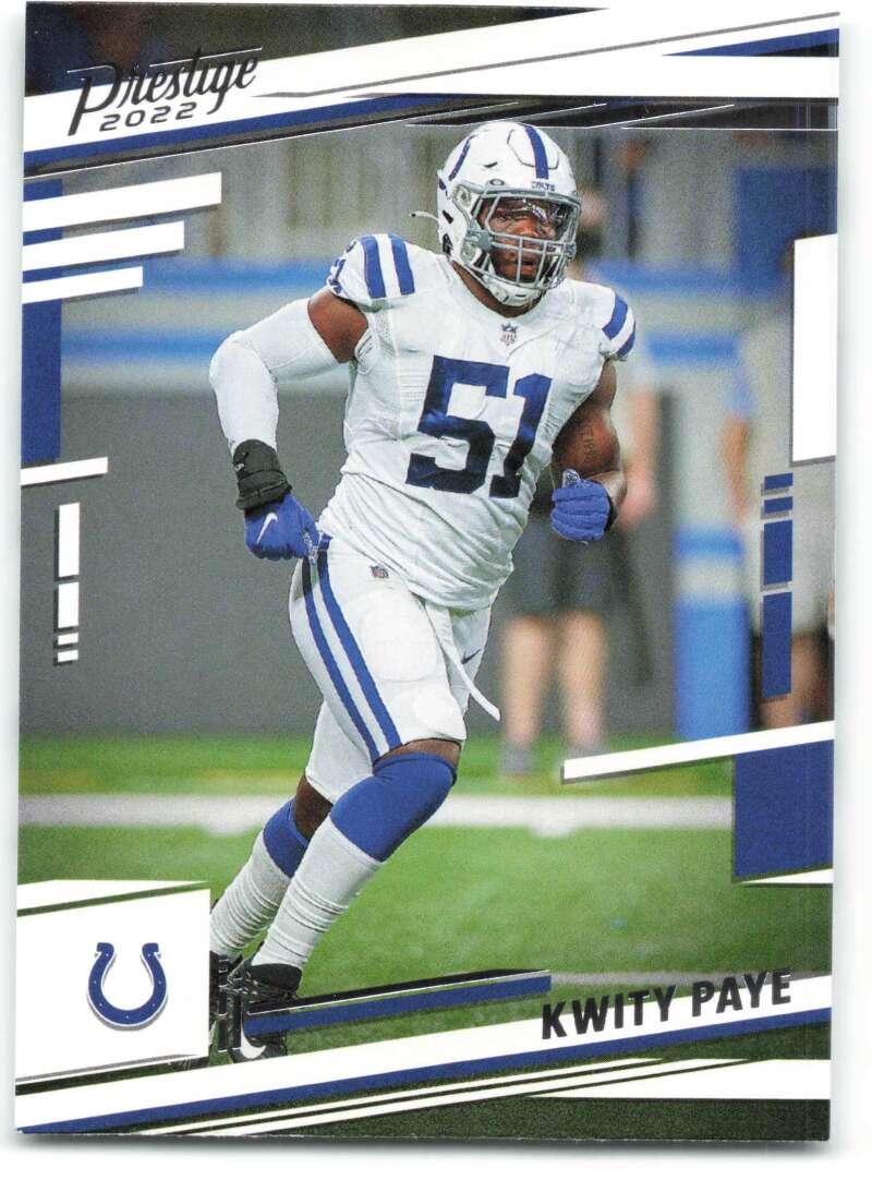 2022 Panini Prestige #130 Kwity Paye  Indianapolis Colts  V89091 Image 1