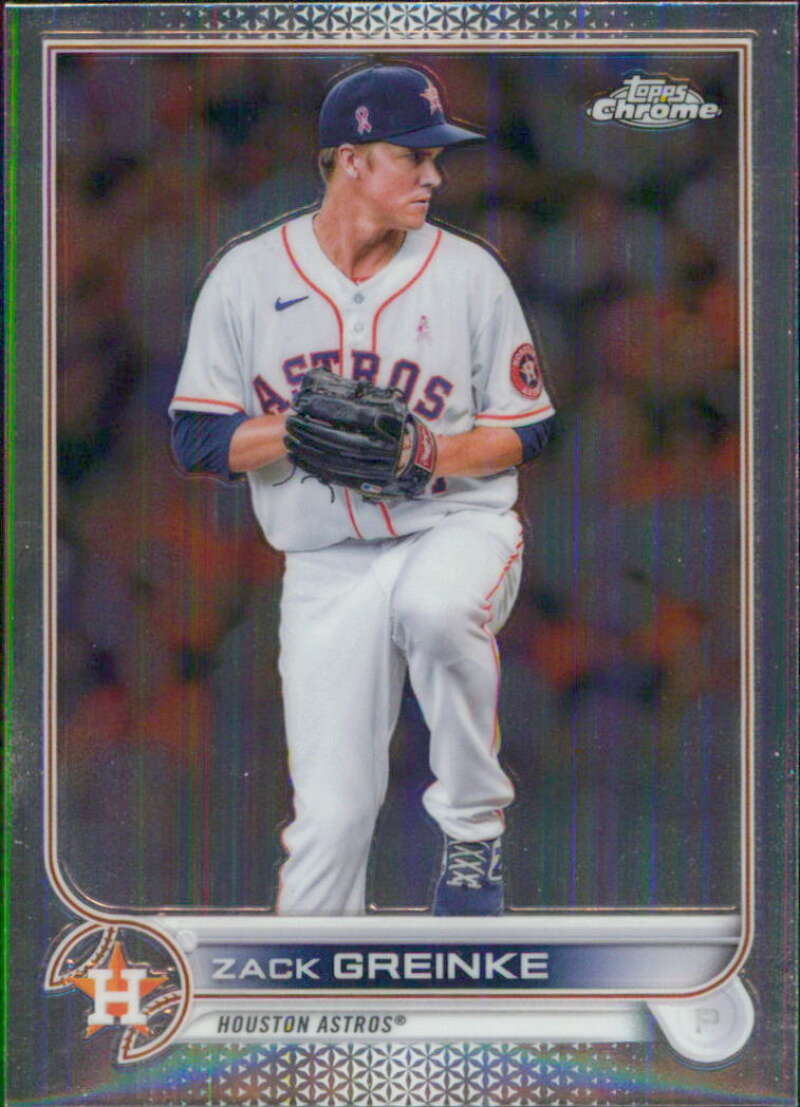 2022 Topps Chrome #5 Zack Greinke  Houston Astros  V91578 Image 1