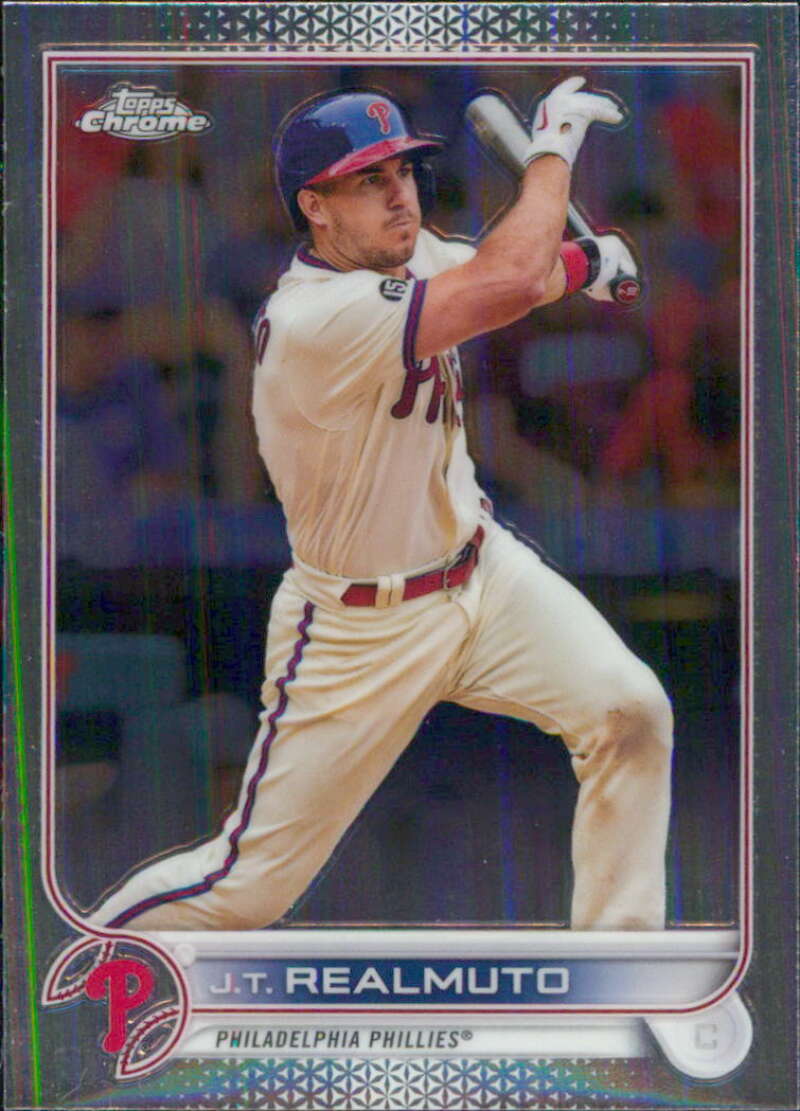 2022 Topps Chrome #13 J.T. Realmuto  Philadelphia Phillies  V91580 Image 1