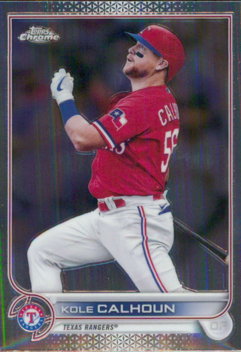 2022 Topps Chrome #17 Kole Calhoun  Texas Rangers  V91581 Image 1